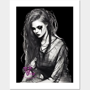 Goth Woman Posters and Art